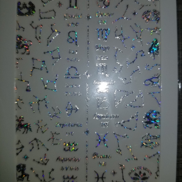 Nails stickers gold,silver,white and black - Picture 3 of 5